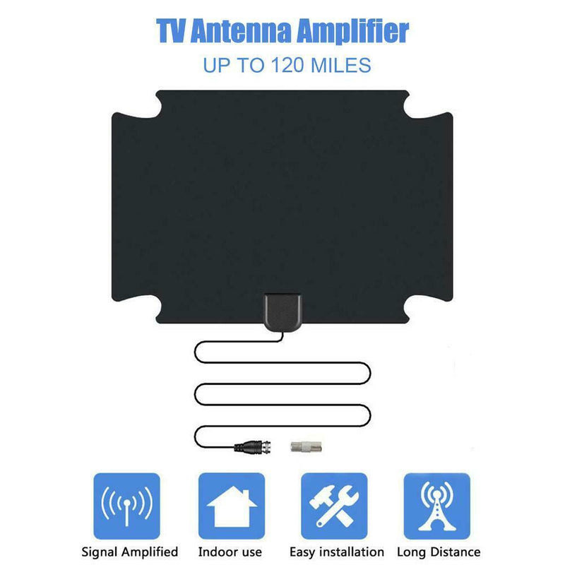 120 Miles Range High Gain 25dB VHF/UHF Indoor HDTV Digital Signal Antenna