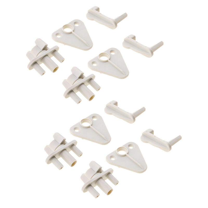 4xUniversal Marine Safety Door Gate Latch for Pontoon Boat Rail Replacement Gray