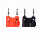 Dual 4mm Nickel Banana Plug Jack Connectors Binding Post Socket Test Probes ã€ME
