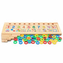Children Wooden Montessori Materials Learning To Count Numbers Matching Ear S9Y6