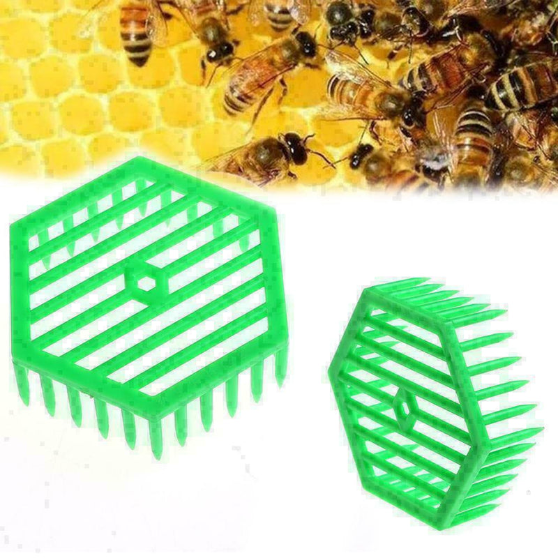 1Pc Plastic Green Queen Marker Cage Clip Bee Catcher Beekeeping Hot Tool Ne U4Z0