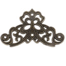 10x Jewelry Chest Wine Case Wooden Box Corner Decorative Protector Filigree