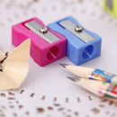 3pcs Candy Color Geometric Plastic Pencil Sharpener Kids School Office Tool New