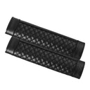 2pcs Car Safety Seat Belt Covers PU Leather Shoulder Protection Pad (Black) A