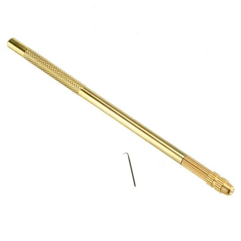 Bronze Ventilating Making Lace Wig Knitting Fixer & Needles Kit Crochet Tool