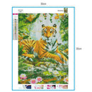 5D DIY Full Drill Diamond Painting Forest Tiger Cross Stitch Embroidery Kit