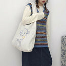Fleece Shoulder Bag Women Sheep Print Handbag Winter Fuzzy Crossbody Satchel