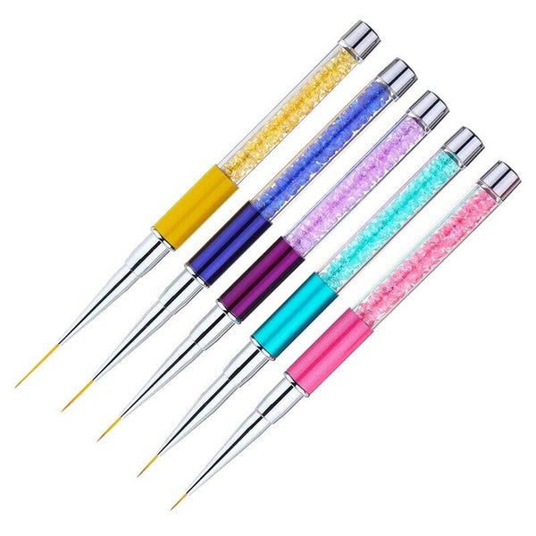 5 Pieces Nail Brushes for Nail Art Nail Design Brush Nail Art Pens Nail Art K6J3