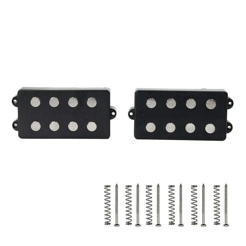 Pack of 2 Black 4 String Bass Humbucker Pickups Musical Instruments Parts DIY