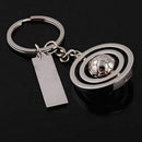 Rotating Ball key rings car key holder Soccer Ball Keychain Football Key ch P3F8