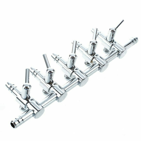Aquaculture 5-Way Air Flow Control Lever Valve with Airline Tube Connector