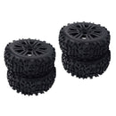4pcs RC Tires and Wheel Rims Set Foam Inserts 12mm Hub for 1/8 Scale on Road