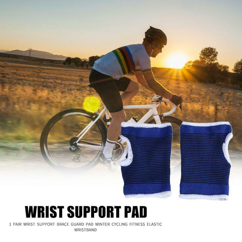 1 Pair Wrist Support Brace Guard Pad Outdoor Cycling Fitness Wristband