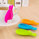Heat Resistant Practical Silicone Kitchen Rabbit Shape Mug Lovely Tea Bag Holder