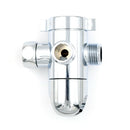 3 Way Tee Connector Shower Head Diverter Valve Three Head Function Switch ME