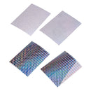 4Pcs Reflective Holographic Scales Prism Film Fishing Lure Tape 3.9" x 2.9"