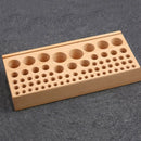 68 Holes Leather Wood Tool Storage Table Bench Rack Leather Holder Diy Tool