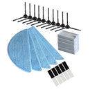 Replacement Accessory Parts for ILIFE Robot Vacuum - 10pcs Side Brush, 5pcs Hepa