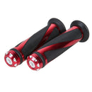 5  Motorcycle Bike Handlebar Hand Grip Ccmfort Rubber GEL CNC Aluminum