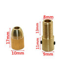 7x Small Electric Drill Bit Collet Micro Twist Drill Chuck for Rotary Tool Kit x