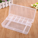 Plastic 9 Compartments Fishing Lure Bait Hook Tackle Storage Box Case Container