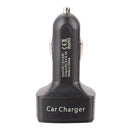 4 in 1 2 Port USB Car Charger Voltmeter Ammeter Thermometer Digital Display