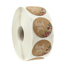 1 Roll 500 Pcs Round Circles Thank You Stickers 1 Inch Decorative Sealing