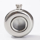 5oz Round Hip Flask Portable Stainless Steel Liquor Whiskey Wine Alcohol Cap