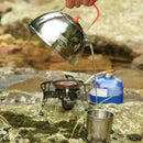 Outdoor Camping Stainless Steel Kettle 1.1L Portable Camping Coffee Pot Wal L6K7