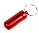 Portable Small Aluminum Waterproof Pill Bottle Cache Drug Container Keychain FT