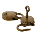 3 Pcs Retro Style Pig Lock Travel Luggage Small Padlock Key Suitcase Bronze
