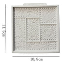 Riveted Metal Plate shape Mold Fondant Cake Decorating Silicone Mold Baking  Gw