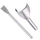 2 Pieces Leather Craft Strap Belt Walllet End Cutter Punch Tools 10mm +25mm