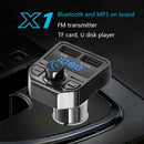Car Bluetooth Hands-free FM Transmitter Dual USB Charger MP3 Player