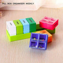 Pill Box Organizer Weekly 7 Day with 4 Large Compartments Morn/Noon/Night/B