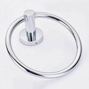 Wall Mounted Towel Ring Stainless Steel Chrome Bathroom Round Towel Rack Holder