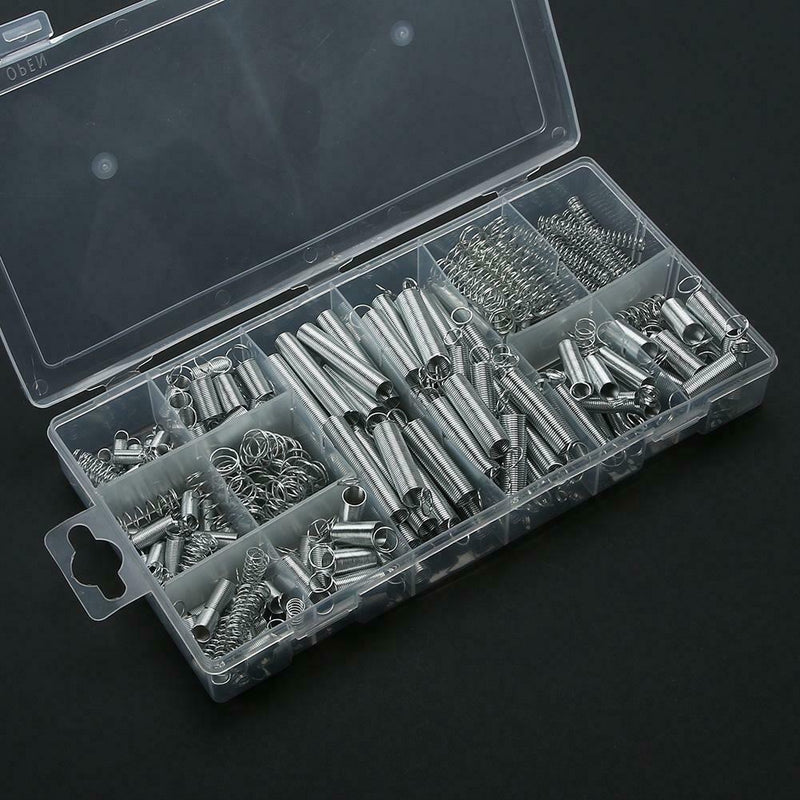 200pcs Steel Spring Extension Tension Pressure Springs Set Hardware Tools