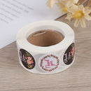 500Pcs/roll Floral Thank You Stickers seal label scrapbooking Xmas New Year Gif@