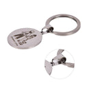 New Cute Mom Dad Dog Keychain Disc Charm Jewelry Best Souvenir Gift Keyring A3C