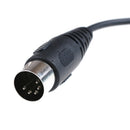 1x DIN 5 Pin Din MIDI Male Plug To 3.5mm Male Stereo Jack Audio Cable 50cm 0. Oh