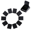 10Pcs 25mm Cam buckles plastic black toggle clip backpack straps webbing %a