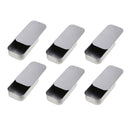 6x Slide Top Tin Box Cake Containers Storage Beads  Organizer Cans