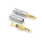 Fashion 4 Pole 3.5mm Stereo Headphone Male Plug Jack Audio*Solders Connector TEU