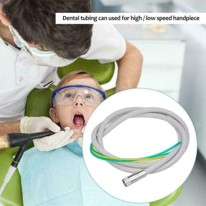 Dental 2 Holes Handpiece Hose Tube With Connector For High Speed Handpiece A0W9