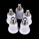 5pcs E14 to E27 Base Screw Light Lamp Bulb Holder Adapter Socket Converter V3