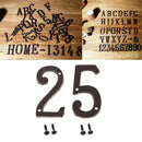 2x Iron Metal Door Number Sign Plaque Apartment Street Address Plaque 2 5