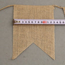 15Pcs/Set Dovetail hemp Flags Wedding Pennant Banner Birthday Party Linen P
