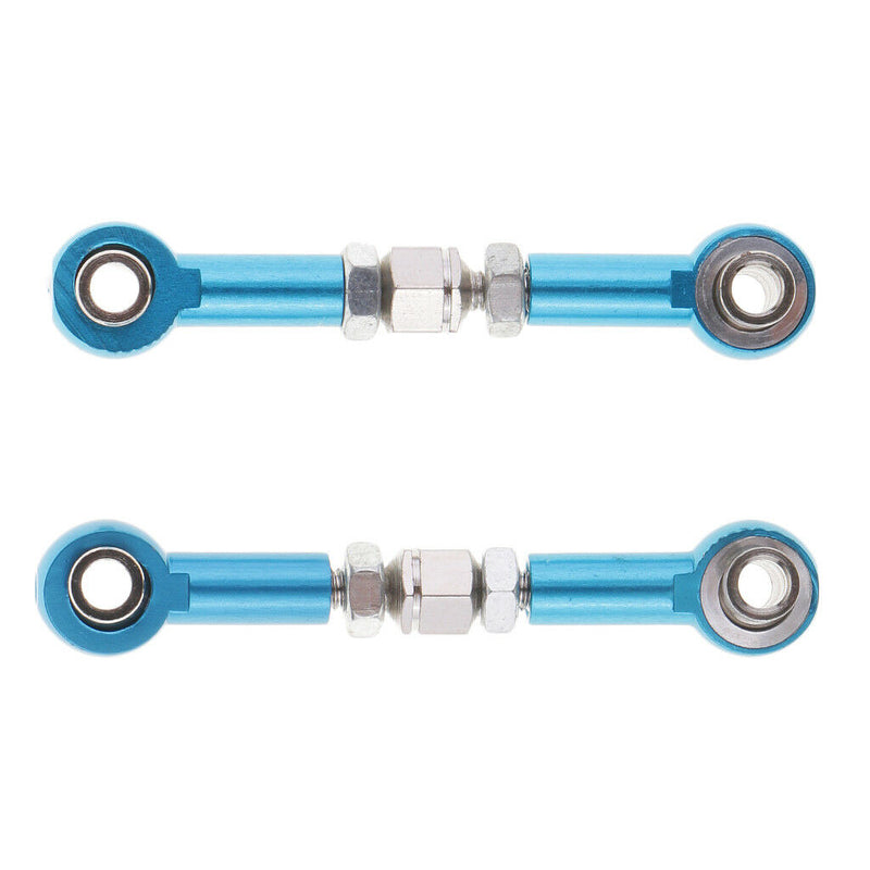 4pcs RC Car Parts for HSP 94123 94103 Metal Steering Pull Rod Servo Linkages