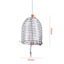 Cage Fishing Trap Basket Feeder Holder Stainless Steel Wire Fishing Lure3cT