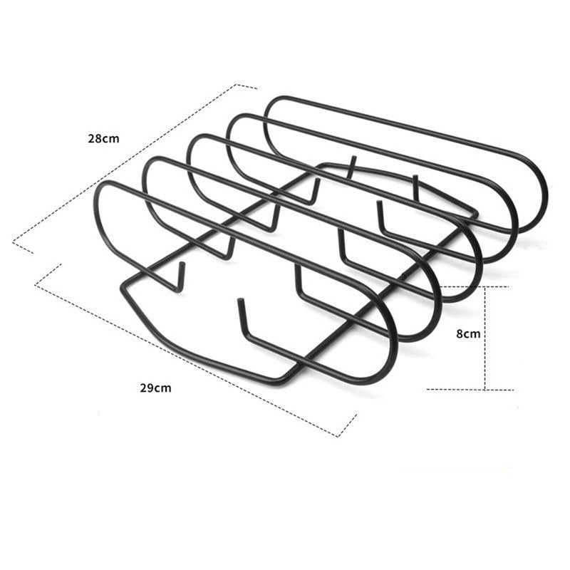 Steak Rack Roasting Non-Stick Grill Tools Rib Rack for Camping Party